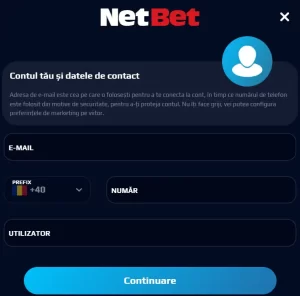 Crearea Cont Netbet