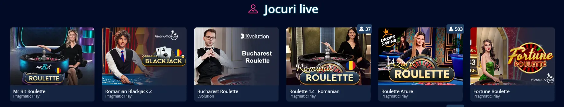 Platforma Mr Bit Live Casino