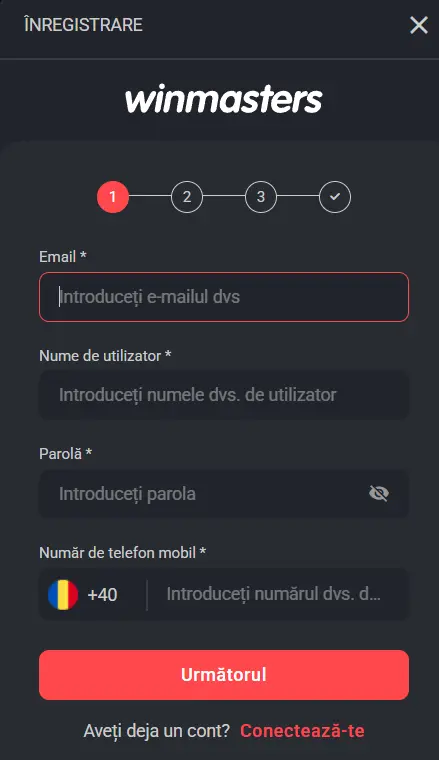 Winmasters Rotiri Gratuite Creare Cont