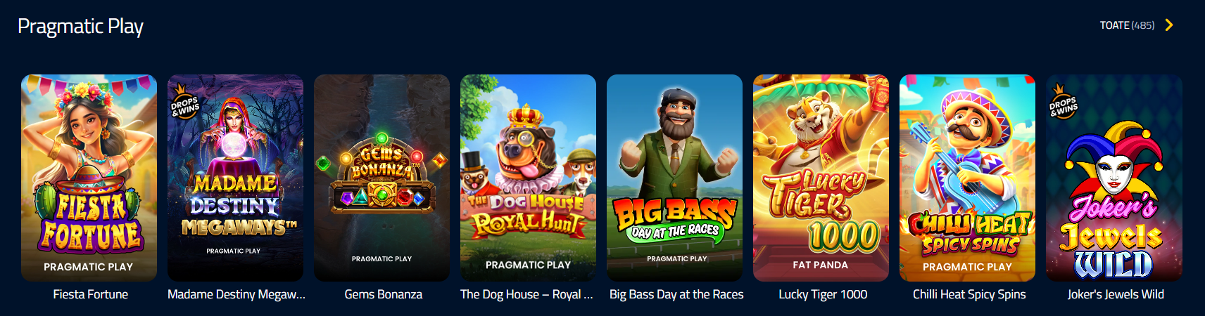 AdmiralBet Rotiri Gratuite Jocuri Pragmatic Play